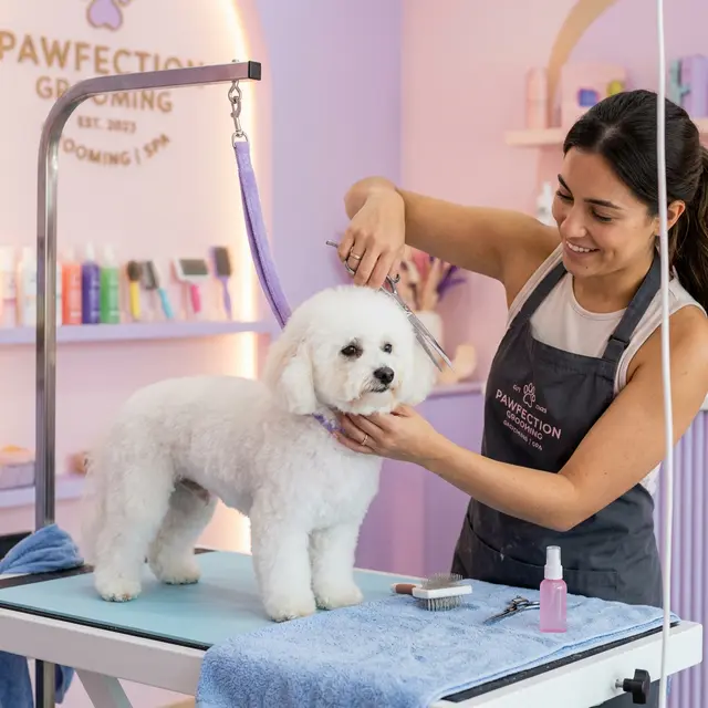 Servicio de peluquería canina premium